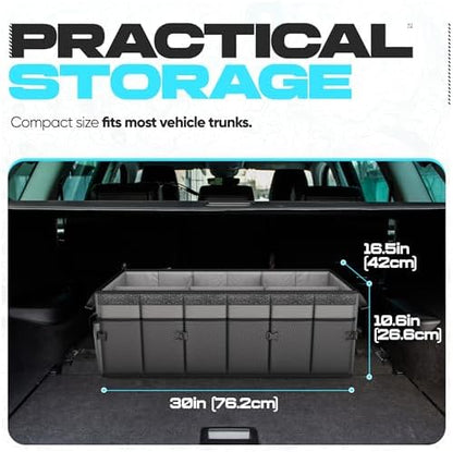 FORTEM Trunk Organizer - Foldable Car Organizer & Storage for SUVs & Trucks - Image 4