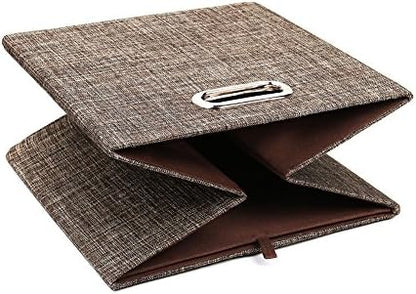 Posprica Storage Bins Cube Containers Boxes,Thick and Heavy Duty Fabric Drawers, 11×11 inch- Set of 4,Brown - Image 4