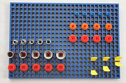 Organizer Genie - Four Blue Pegboard Set to organize your Sockets, Wrenches, Pliers, Screwdrivers, Bits and All Other Tools Large - Image 2