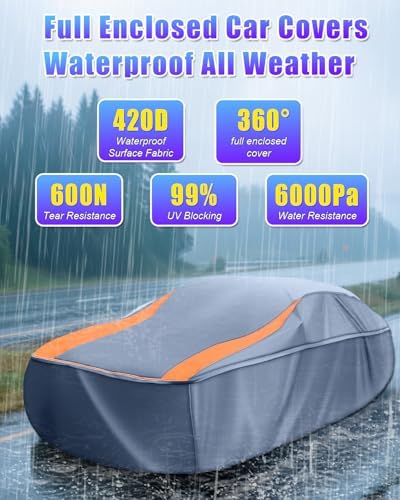 Full Enclosed Truck Cover Waterproof All Weather fit Length 240-253 inches - Image 5