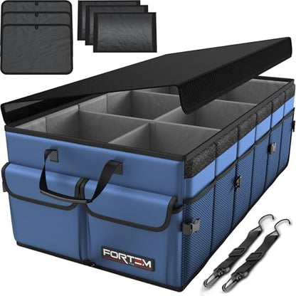 FORTEM Trunk Organizer - Foldable Car Organizer & Storage for SUVs & Trucks by FORTEM