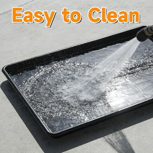 Oil Drain Pan,35" x 24" Large Oil Drip Tray for Under Car with No Splatter Pad, Leak-Proof Garage to Keep Floor Clean, Reusable Automotive Fluid Change Tray (3 PCS) - Image 5