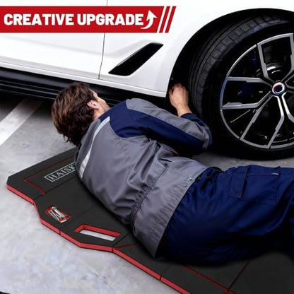 Foldable Mechanic Kneeling Pad,22.44" Wide EVA Foam Mat,1 Pack,Red - Image 5