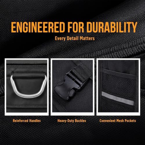 Trunk Organizer With Lid For SUV Car Trunk Foldable Oxford Storage - Image 4