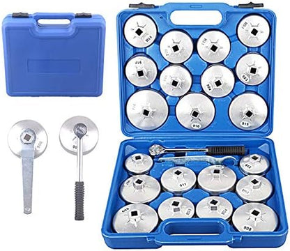 DAYUAN 23Pcs Aluminum Alloy Cup Type Oil Filter Cap Wrench Socket Set by DAYUAN