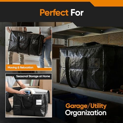 HOLDN’ STORAGE 10 Pack Large Moving Bags, 30 & 45 Gal Heavy-Duty Bags Totes - Image 5