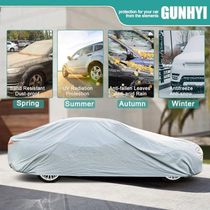 GUNHYI Waterproof 6-Layer Coupe&Sports Car Cover(Length Up to 163 Inches) - Image 4