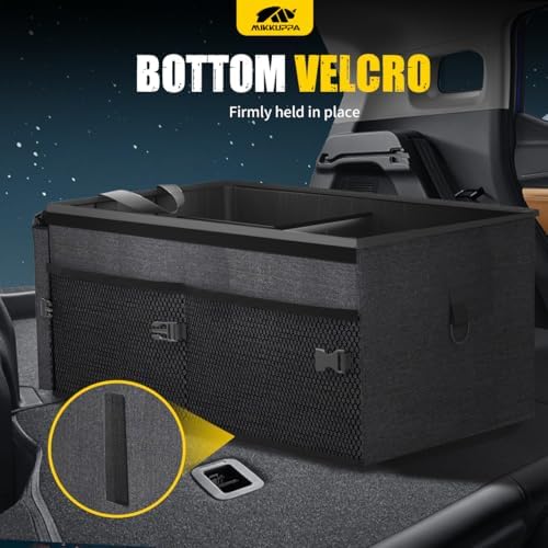 MIKKUPPA Car Trunk Organizer Set - 65L Collapsible Trunk Organizer with Lid - Image 5