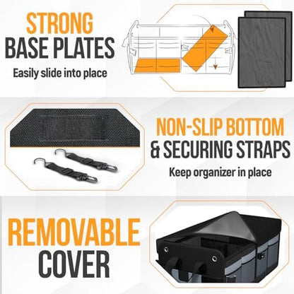 FORTEM Trunk Organizer - Collapsible Car Organizer & Storage Bag for SUVs - Image 6