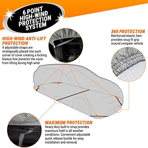 Armor All Car Cover Waterproof All Weather Heavy Duty SUV or CUV up to186 - Image 5