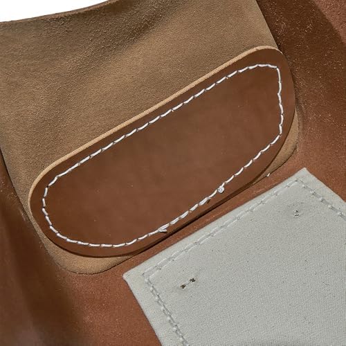 Klein Tools 5115 Tool Bag, Leather Tote for Hand Tools is Extra Heavy Duty Organizer with Double Ply Bottom - Image 5