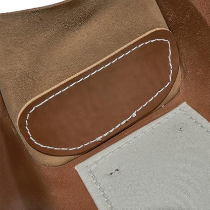 Klein Tools 5115 Tool Bag, Leather Tote for Hand Tools is Extra Heavy Duty Organizer with Double Ply Bottom - Image 5