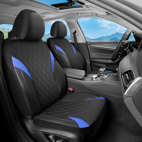 FLORICH Car Seat Covers Full Set, Leather Seat Covers for Cars, Car Seat Protector Waterproof, Universal Automotive Seat Covers Breathable, Front and Rear Car Seat Cover Fit for Most Sedans SUV Truck - Image 2