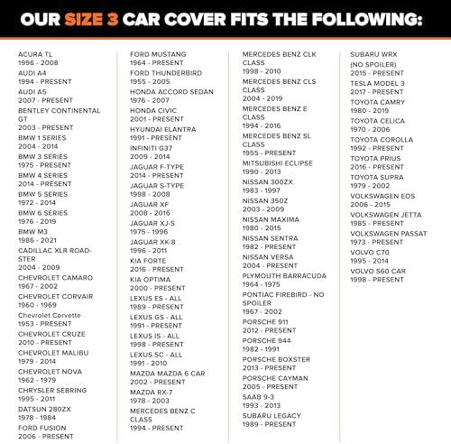 Budge Lite Car Cover, Breathable Dustproof Cover, Fits Sedans up to 200" - Image 3