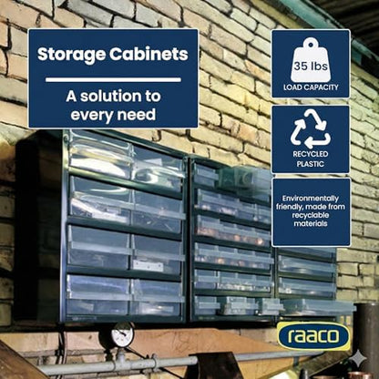 Raaco Steel Storage Cabinet, Standard 34-Drawer (C9-34) - Nuts & Bolts - Image 3