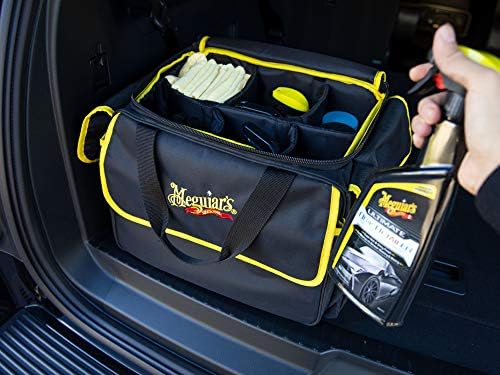 Meguiar's Detailing Bag - Premium Car Bag and Detailing Supply Organizer - Portable for All Your Favorite Supplies, Black - Image 6
