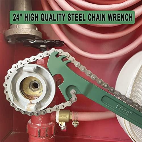 AUPREX 24 Inch Heavy Duty Chain Oil Filter Wrench, Adjustable Long Handle Tool Fits Max 12.6 Inch Diameter - Image 6
