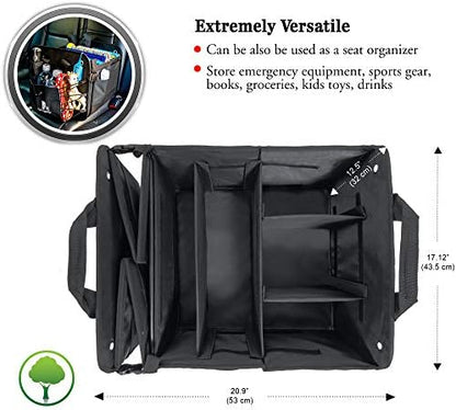 TRUNKCRATEPRO Save 15 per cent off bundle one regular grey organizer and one Extra Large Black trunk organizer - Image 4
