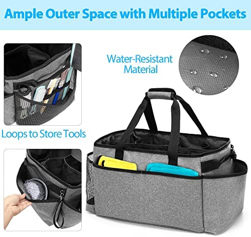 HODRANT Extra-Large Cleaning Caddy with Handles & Multi Pockets - Image 3
