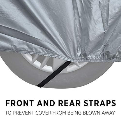 Motor Trend OV-741-XL1 TrueShield Waterproof SUV & Van Cover-Heavy Duty Outdoor Fleece-Lined Sonic Coating-Ultimate 6 Layer Protection (L-max Length 200") - Image 6