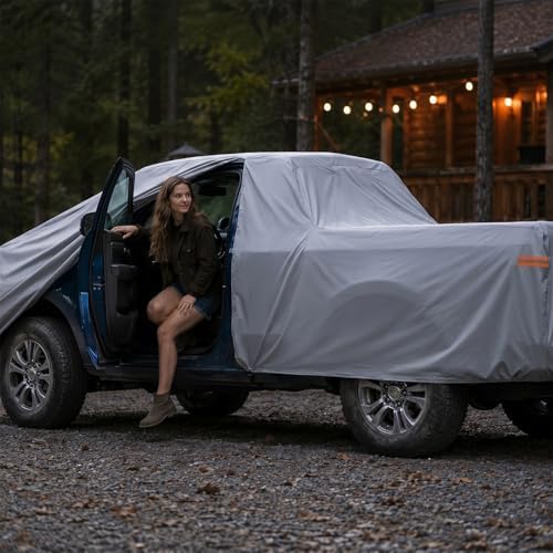 Maverick Truck Cover Custom Fit 2022-2026 Crew Cab Short Bed(4.5') with Door Zipper, 10 Layers Outdoor Heavy Pickup Truck Cover Waterproof All Weather, Wind Dust Sun Protector. - Image 6