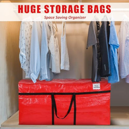 Windyun 4 Pack 57 Gallon Extra Large Moving Bags XXL Heavy Duty Storage Bag - Image 6