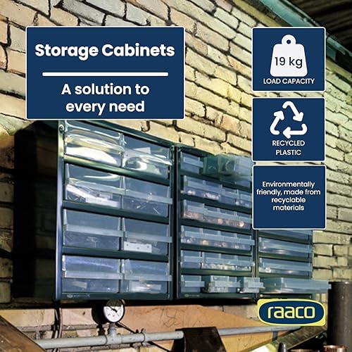 Raaco Steel Storage Cabinet, Standard 18-Drawer (C9-18) - Nuts & Bolts - Image 2