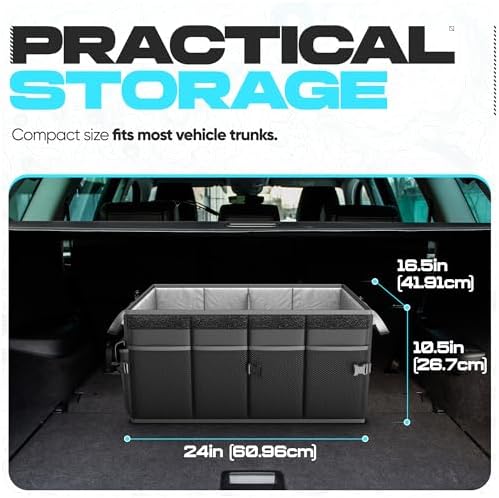 FORTEM Trunk Organizer - Foldable Car Organizer & Storage for SUVs & Trucks - Image 4