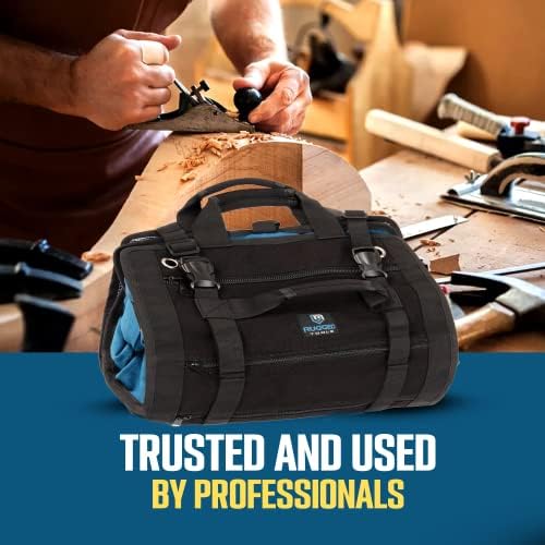 Rugged Tools Titan23-XL Tool Roll - Wrench Roll & Organizer - Canvas Tool Bag & Tool Pouch for Electrician, HVAC, Plumber, Carpenter or Auto Mechanic - Image 7