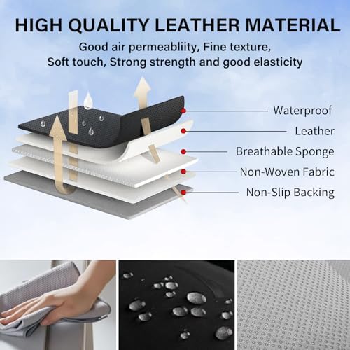 Coverado Universal Front Car Seat Covers, Waterproof Seat Protectors for Gym Sports & Pets, Quick-Fit for Cars SUVs and Trucks (Black) - Image 6