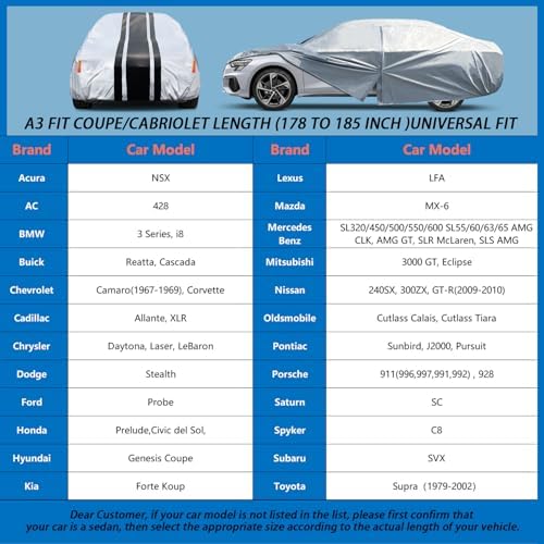 10-Layer Waterproof Sports/Coupe/Cabriolet Car Cover. - Image 4