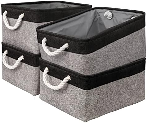 Storage Cubes with Handles - Organizer Bins (15.7 x 11.8 x 8.2 inches) by Sacyic