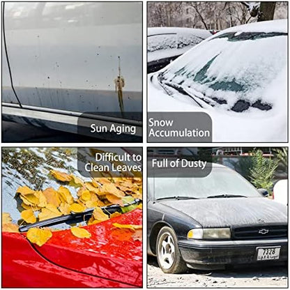 Tallew 18 Pcs Universal Plastic Car Cover Bulk, 12. 5 x 21. 7ft - Image 7