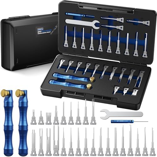 30Pcs Terminal Removal Tool Kit, Electrical Connector Depinning Tool by ZOMIYU