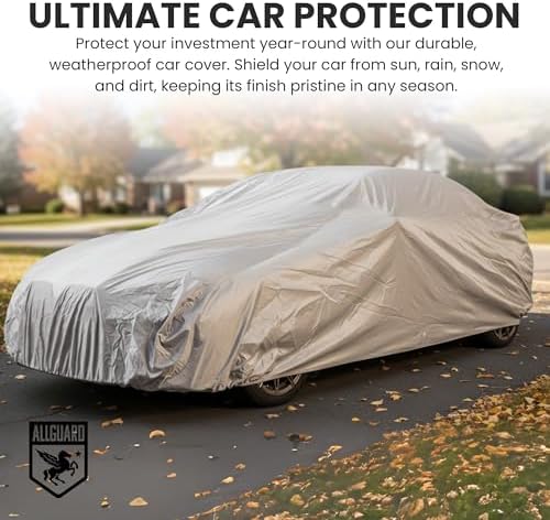 Weatherproof Light Car Cover for Sedans, Sports Cars & Coupes – Size CA10 – All-Weather Protection, Scratch-Resistant – Full Exterior Outdoor Cover, Must-Have Automobile Accessories - Image 2
