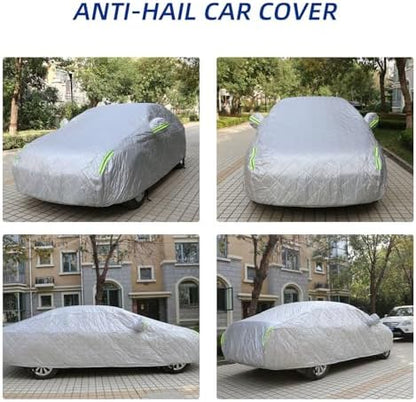 Waterproof Car Cover fit for Renault Captur Cover, Hail Car Cover Protection All Weather Snowproof UV Protection Windproof, Silver - Image 7