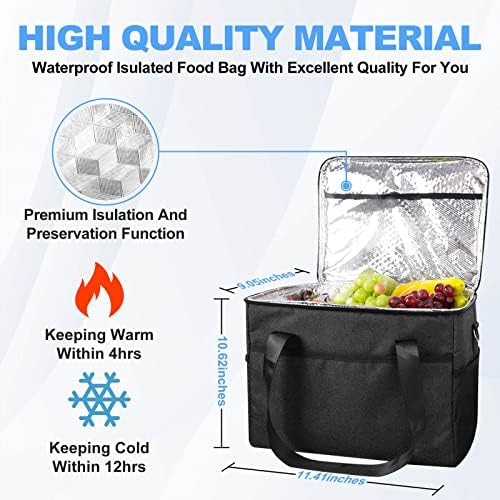 Trunk Organizer With Insulated Grocery Bag, Blue Car Organizer, Collapsible Trunk Organizer For SUV, Sedan And Truck, Car Storage Organizer With Aluminum Alloy Handle - Image 3