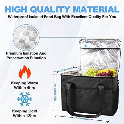 Trunk Organizer With Insulated Grocery Bag, Blue Car Organizer, Collapsible Trunk Organizer For SUV, Sedan And Truck, Car Storage Organizer With Aluminum Alloy Handle - Image 3
