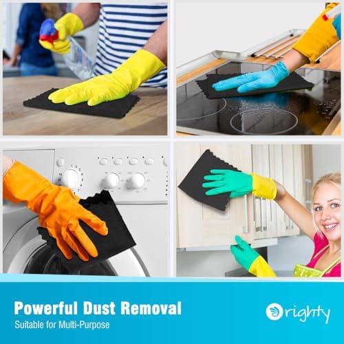 Orighty Microfiber Cleaning Cloth Bulk, 400 Pack Black Shop Towels - Image 6