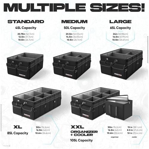 FORTEM Trunk Organizer - Foldable Car Organizer & Storage for SUVs & Trucks - Image 3