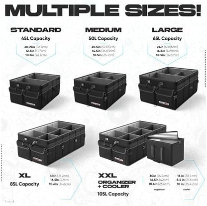 FORTEM Trunk Organizer - Foldable Car Organizer & Storage for SUVs & Trucks - Image 3