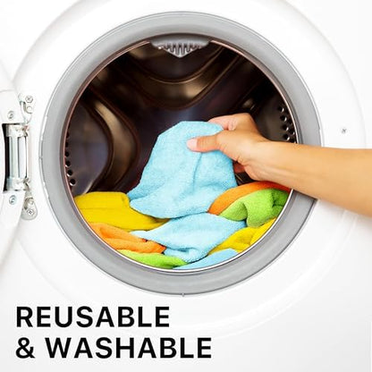 Simple Houseware 12" x 16" Microfiber Cleaning Cloth 50 Pack, 4 Colors - Image 6