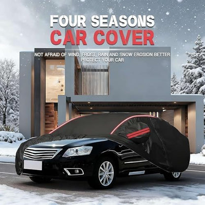 Waterproof Car Cover for Skoda Fabia Hatchback 1999-2025, Full Car Covers with Door Zipper Outdoor Large Auto Cover Scratchproof Snow Rain UV Dust Resistant - Image 7