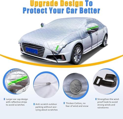 Hail Protector Car Cover Custom Fit for Corvette C5 Outdoor Anti Hail Car Covers Waterproof All Weather with Wind Straps for Snow Rain Dust Protection - Image 5