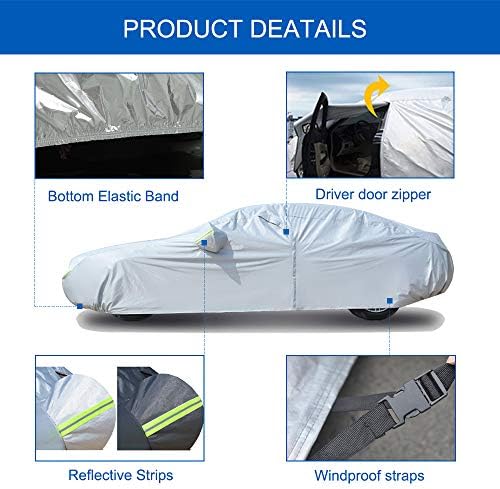 KouKou Waterproof SUV Car Cover All Weather, Fits up to 181 inches - Image 4