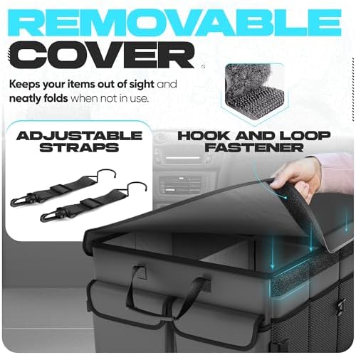 FORTEM Trunk Organizer - Foldable Car Organizer & Storage for SUVs & Trucks - Image 5