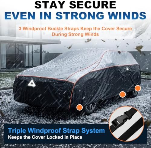 Favoto Hail Protector Car Cover Waterproof Heavy Duty Padded Car Cover - Image 5