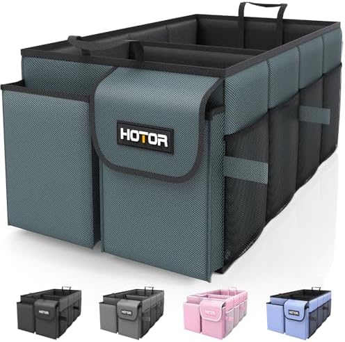 HOTOR Trunk Organizer - Foldable Car Organizer for SUVs & Sedans Storage by HOTOR