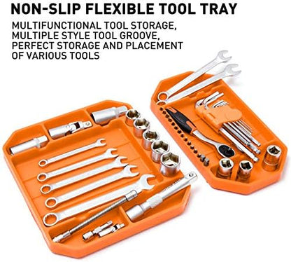 3pcs Large Non-Slip Flexible Silicone Tool Tray, Mechanic Tool Mat, Tool Organizer, Tool Storage, Tool Holder, Grip Mats, No Magnets, Christmas Day Gift for Men, Father’s Day Gift - Image 3
