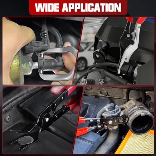 18-Piece Automotive Fuel Line Disconnect Tool Kit & Hose Clamp Pliers Set with Fuel Line Pliers, Hose Removal Pliers, Relay Puller Pliers, Panel Clip Pliers, Pinch-Off Clamps, Trim Tools & Toolbox - Image 7